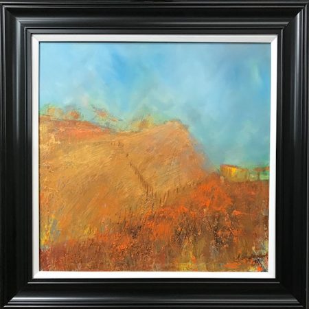 Spanish Town In The Distance oil on canvas
