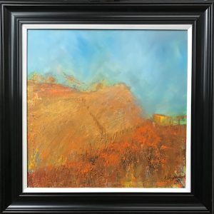 Spanish Town In The Distance oil on canvas